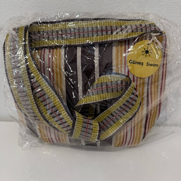 Günes Swim Crossbody Ribbon Bag in Mocha - Picture 4 of 6